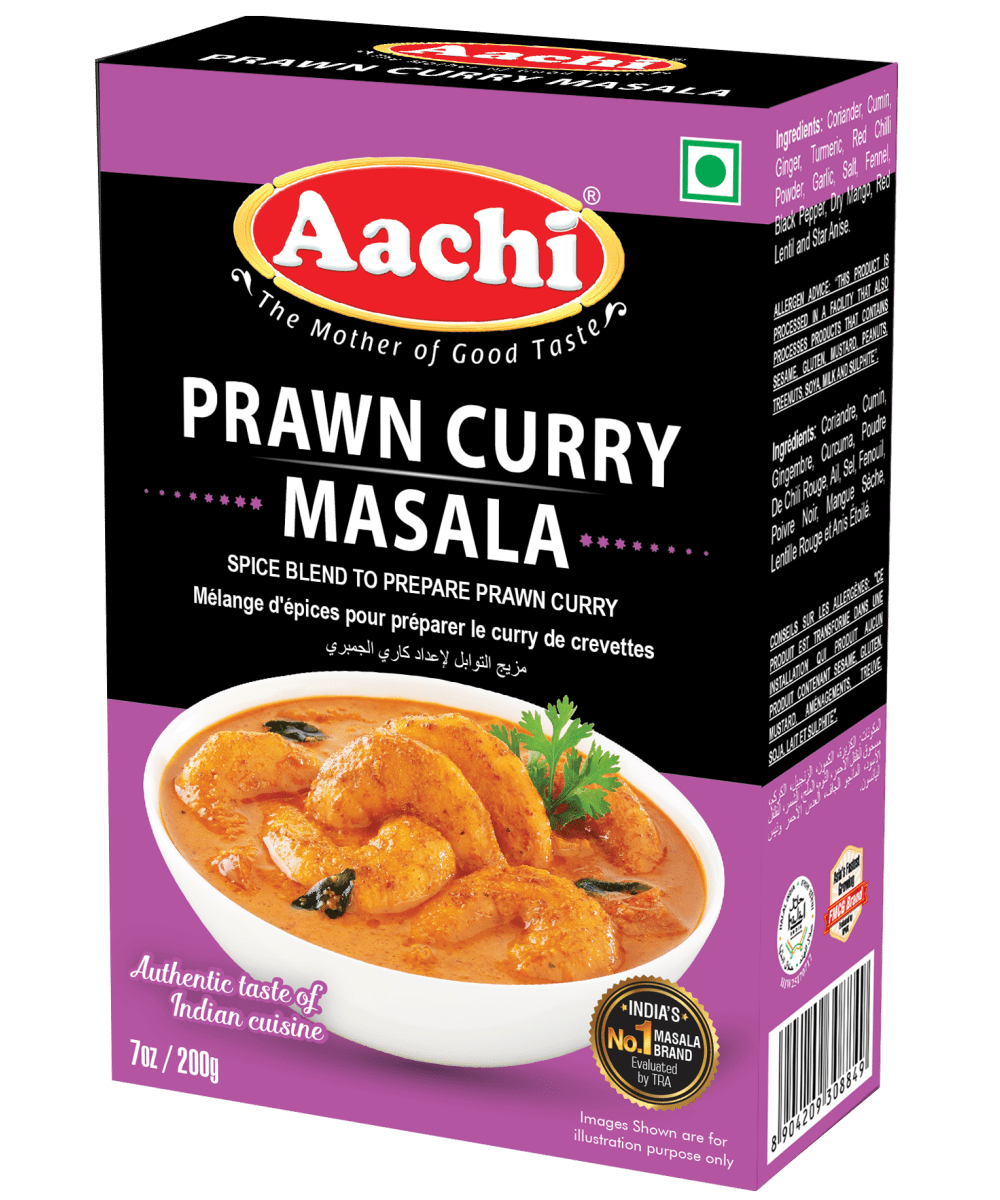 AACHI PRAWN CURRY MASALA - ACH 160/200G.(Expired 13th April 2025)