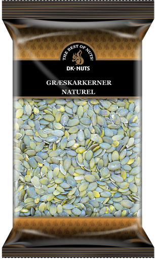 GRÆSKARKERNER, Pumpkin Seeds(NATUREL) 250gms