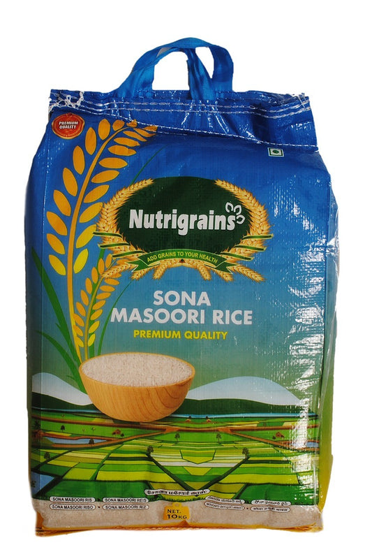 Nutrigrains Semi Polished Sonamasoori Rice.