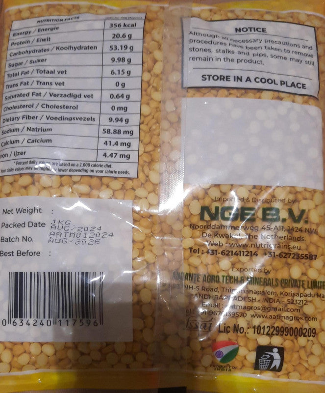 Nutrigrains Chana Dal 1kg