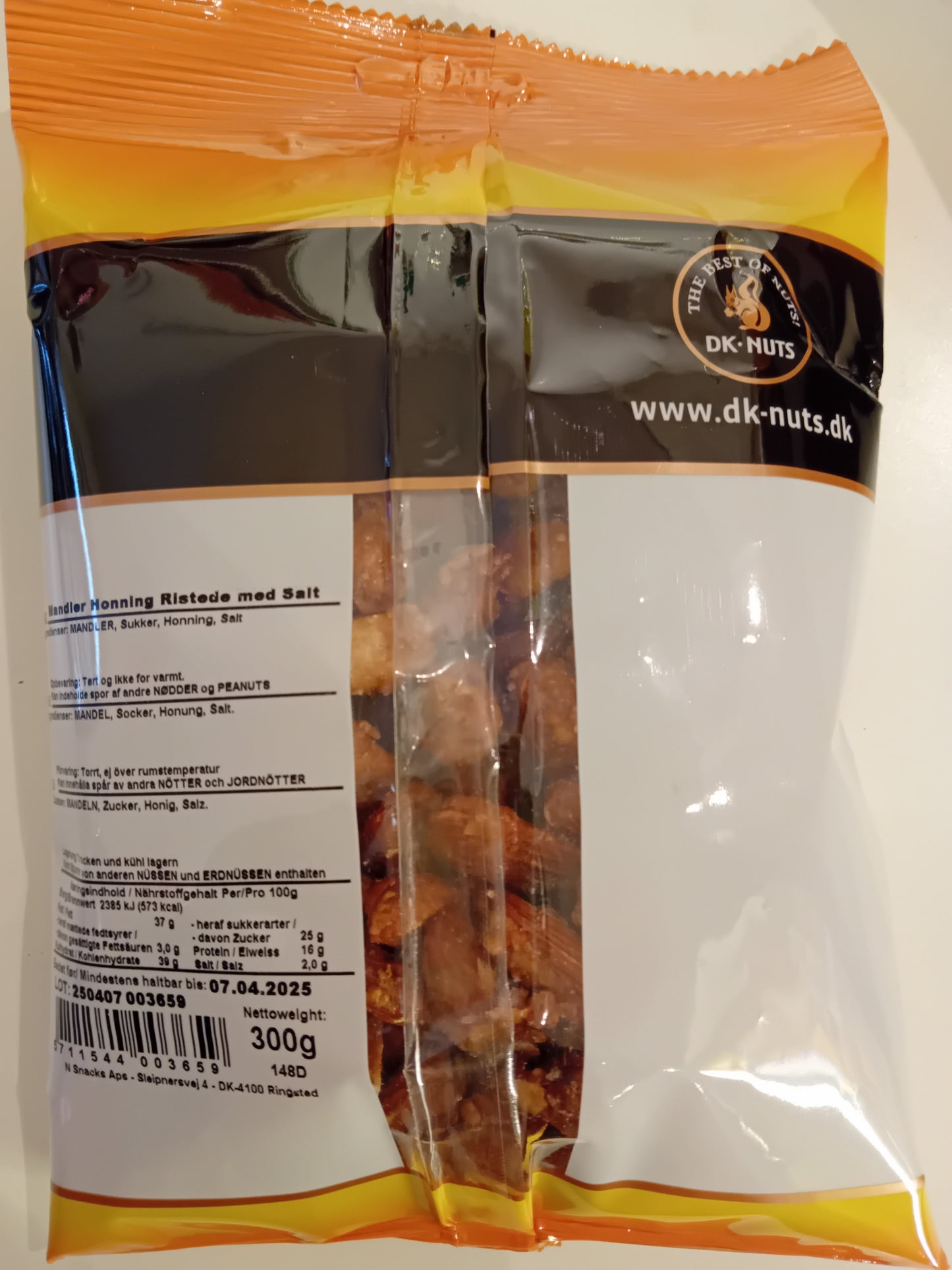 CASHEWNØD (HONNING RISTEDE) 250gms