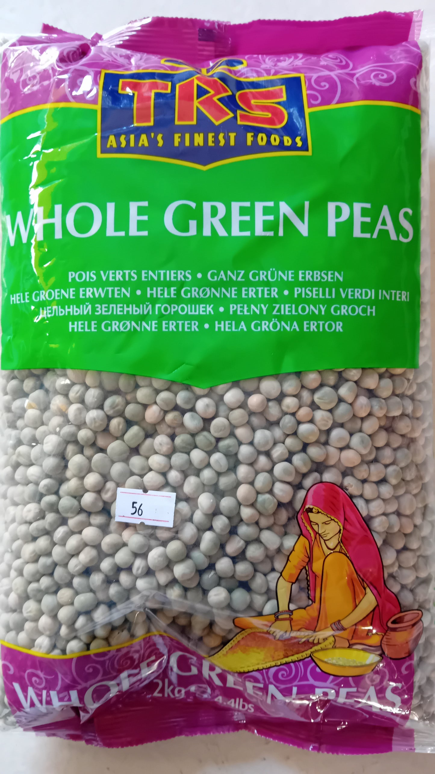 TRS Whole green peas 2 kg