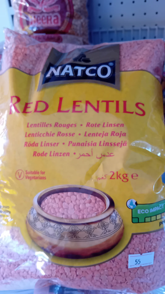 Natco Red Lentils 2kg