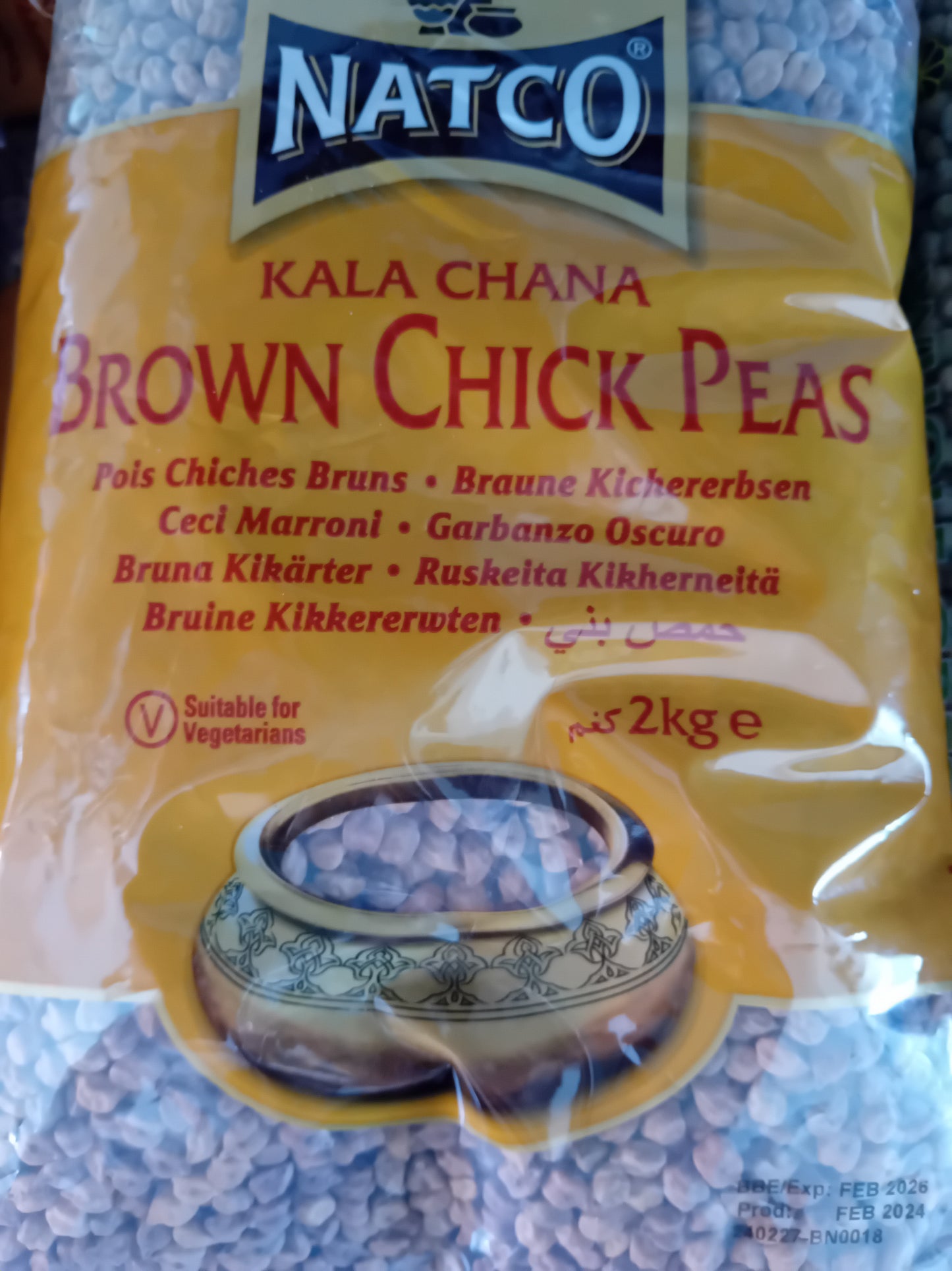 Natco brown chick peas 2kg