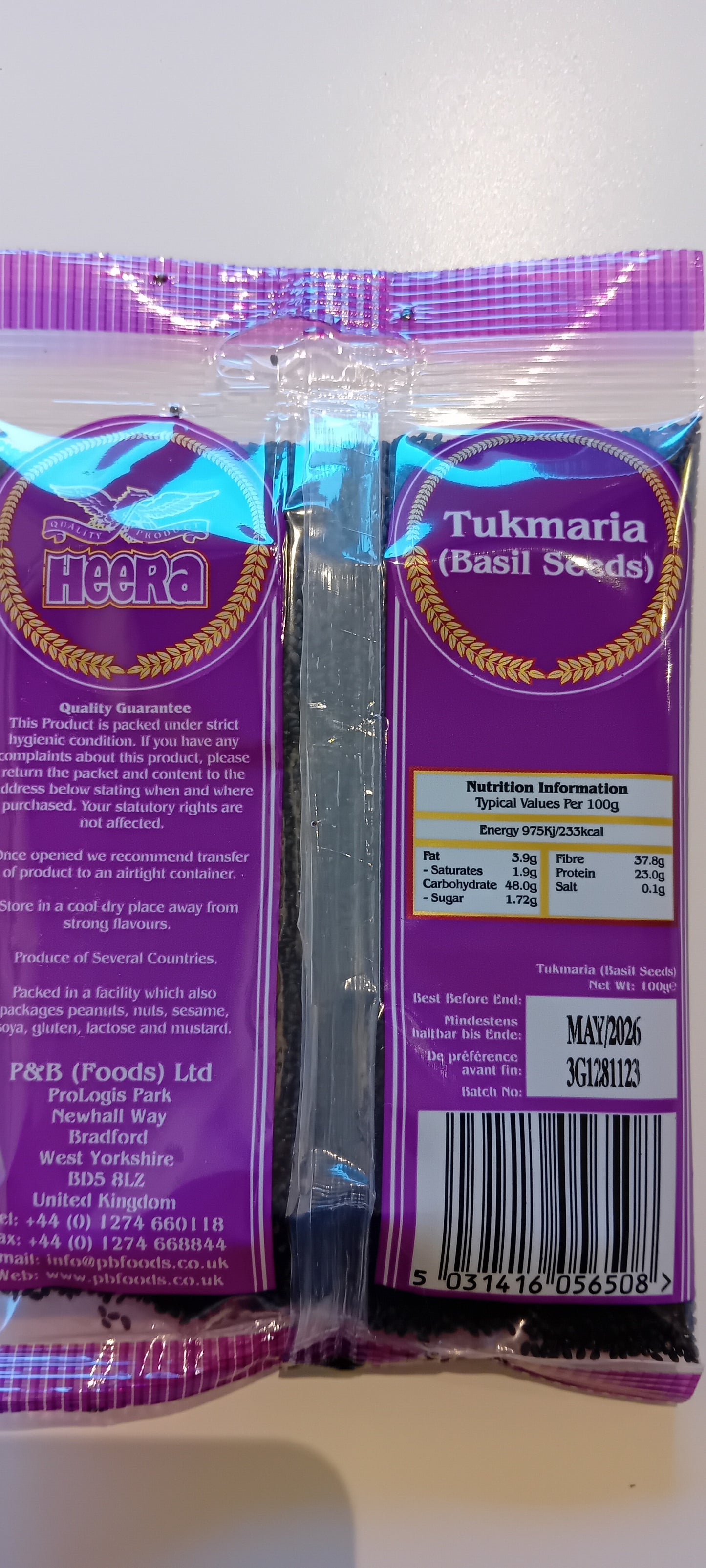 Heera tukmaria (basil seeds)