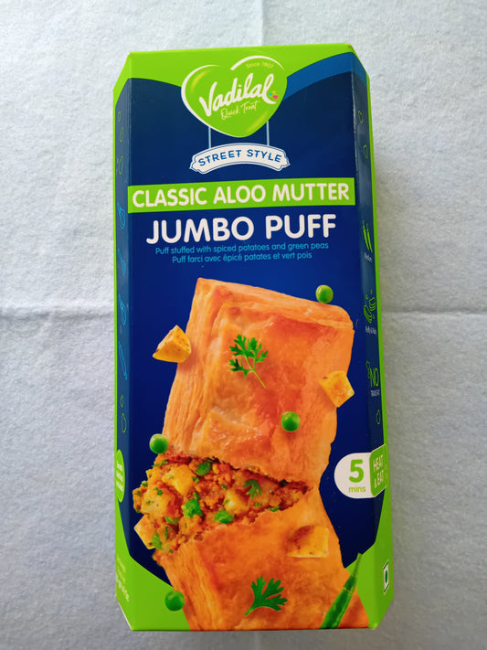 Vadilal Jumbo Puff Aloo Mutter 125g