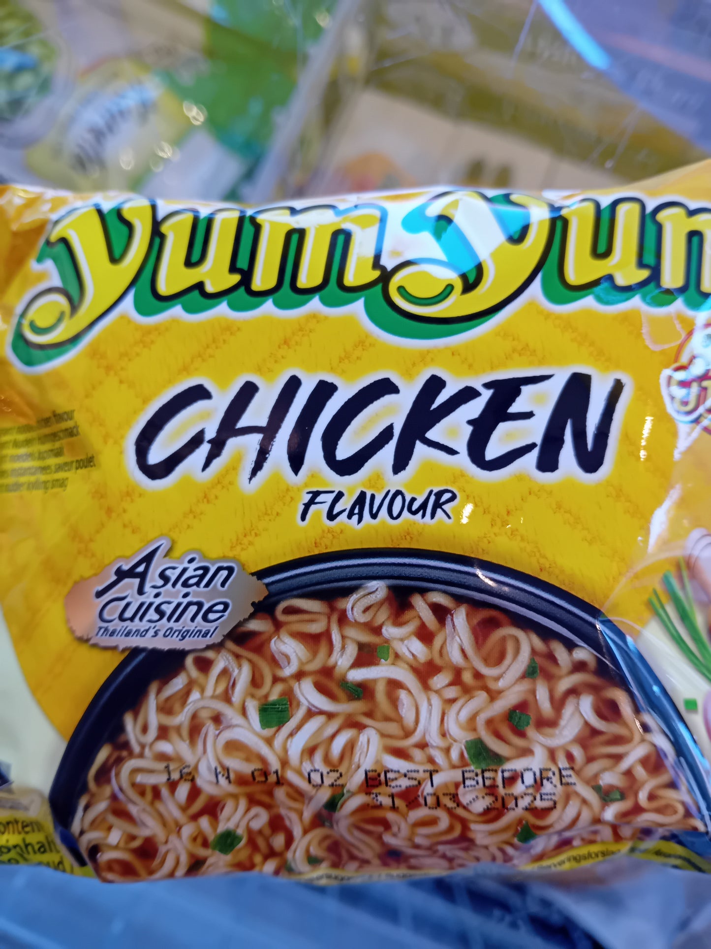 Yumyum chicken flavour noodles