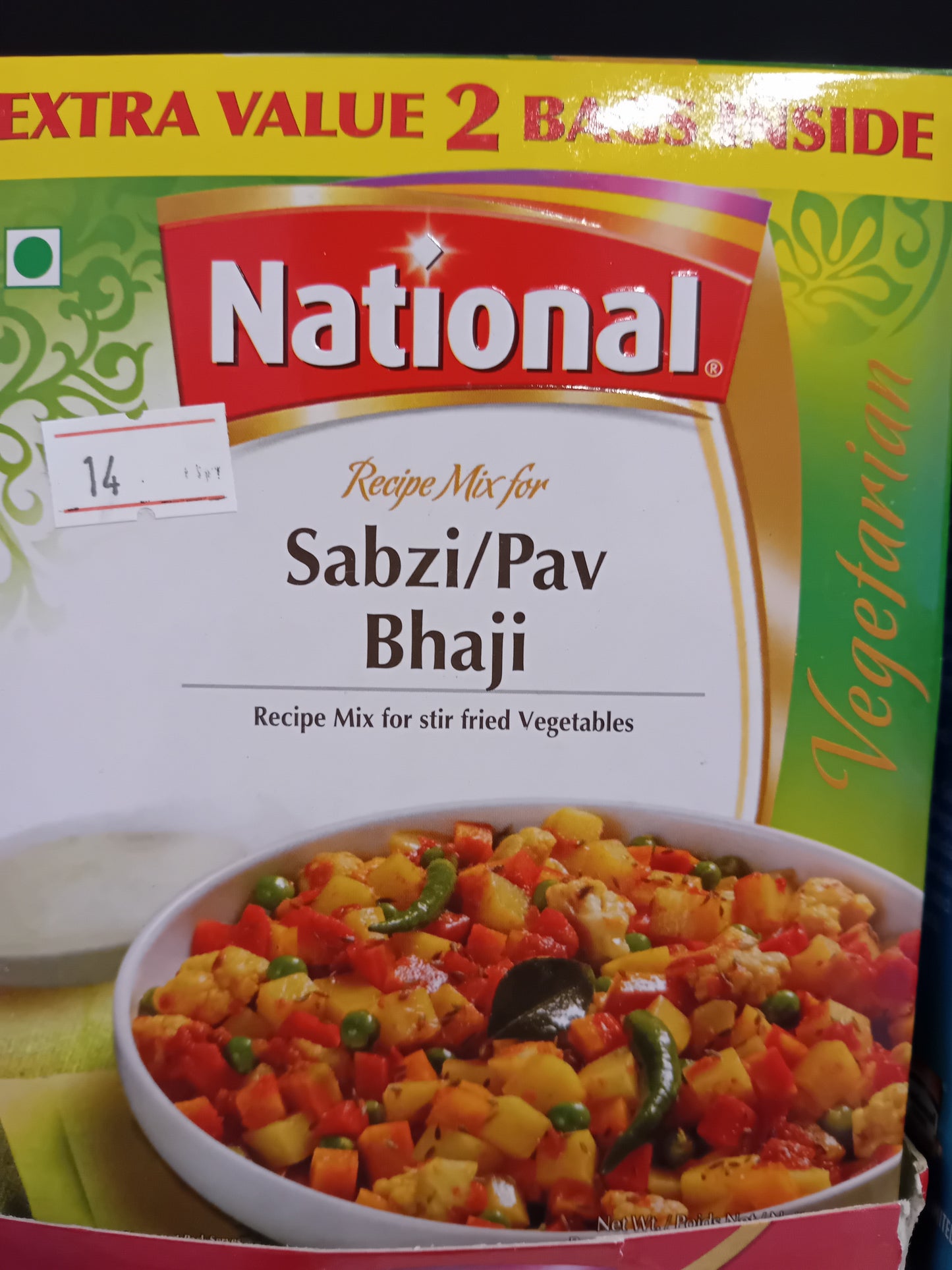 National sabzi/pav bhaji