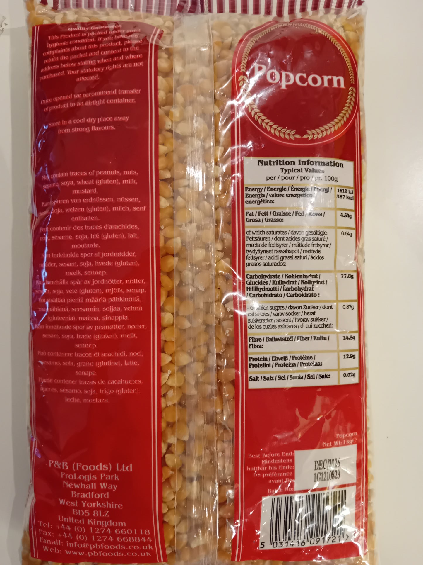 Popcorn 1kg